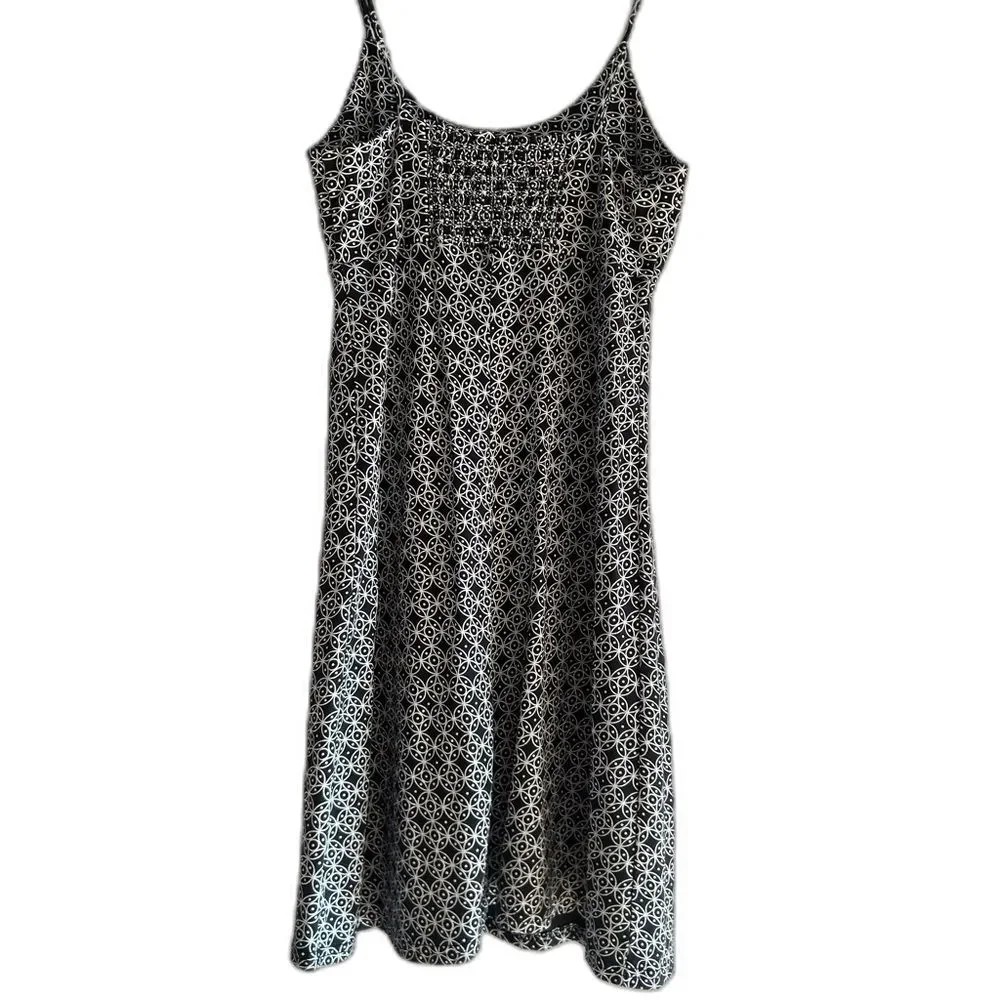 Madison Dress Black and White Geometric Patterned Size Small Sundress
